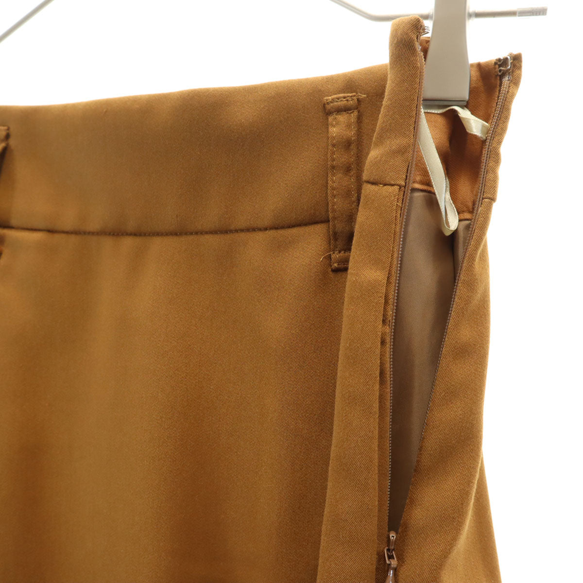 BLUE LABEL CRESTBRIDGE ブルーレーベルクレストブリッジ ミディスカート 38 キャメル系 レディース