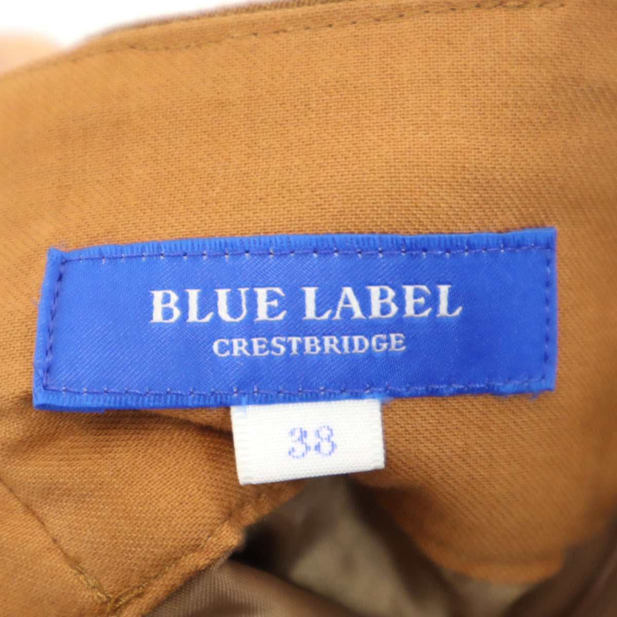 BLUE LABEL CRESTBRIDGE ブルーレーベルクレストブリッジ ミディスカート 38 キャメル系 レディース