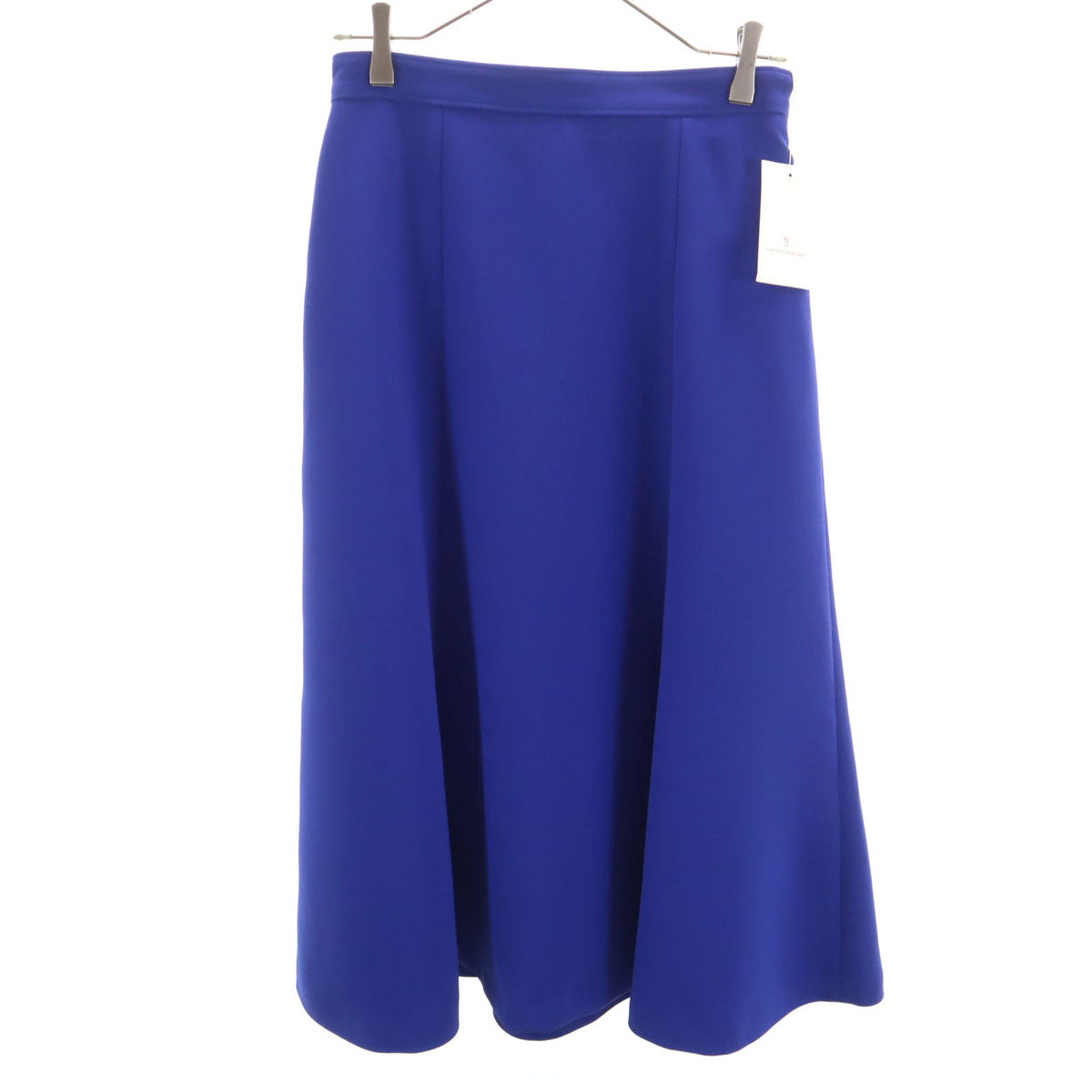 UNITED ARROWS ユナイテッドアローズ 未使用 日本製 ロング丈 フレアスカート 38 ブルー タグ付き レディース