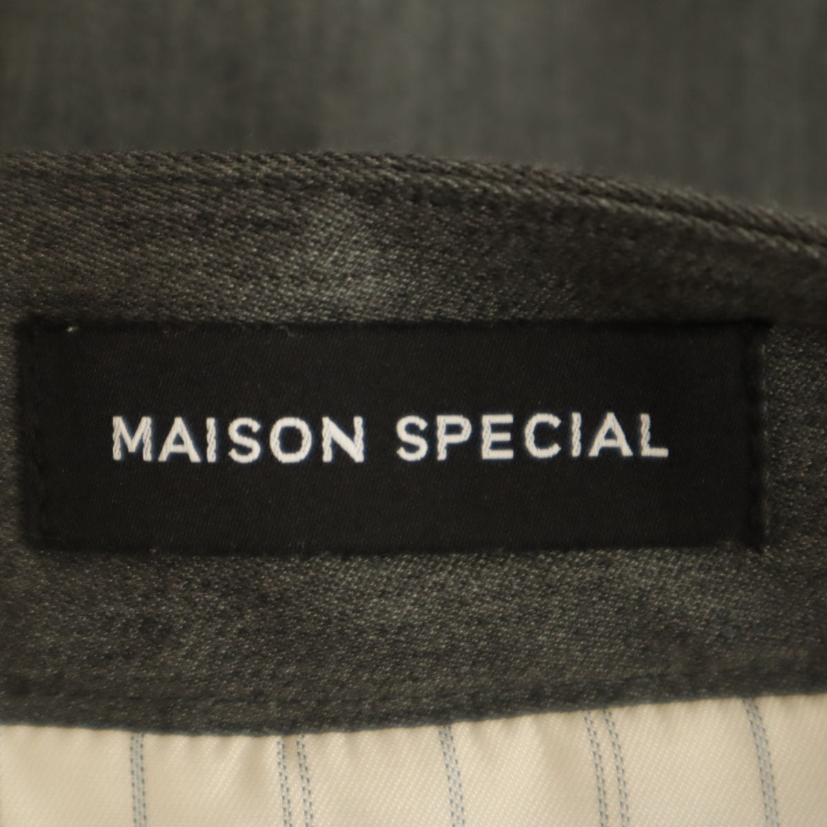 MAISON SPECIAL メゾンスペシャル ミニスカート 36 チャコールグレー レディース