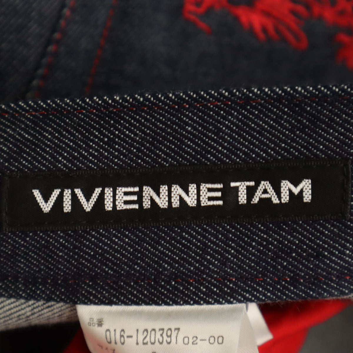 VIVIENNE TAM ヴィヴィアンタム 日本製 デニム ロングスカート 0 インディゴ レディース