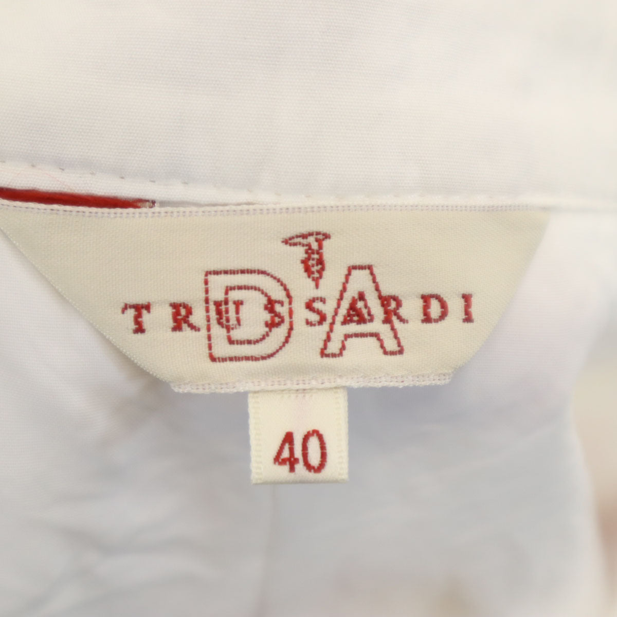 TRUSSARDI トラサルディ 刺繍 ガウチョパンツ 40 ホワイト系 レディース