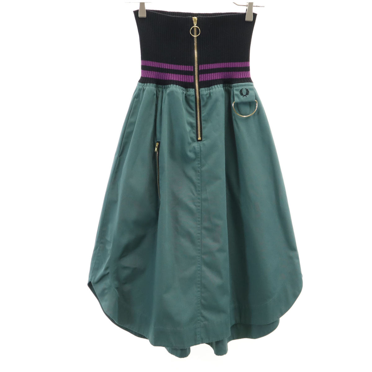 FRED PERRY フレッドペリー AKANE UTSUNOMIYA アカネウツノミヤ コラボ ミモレ丈 スカート F グリーン系 レディース