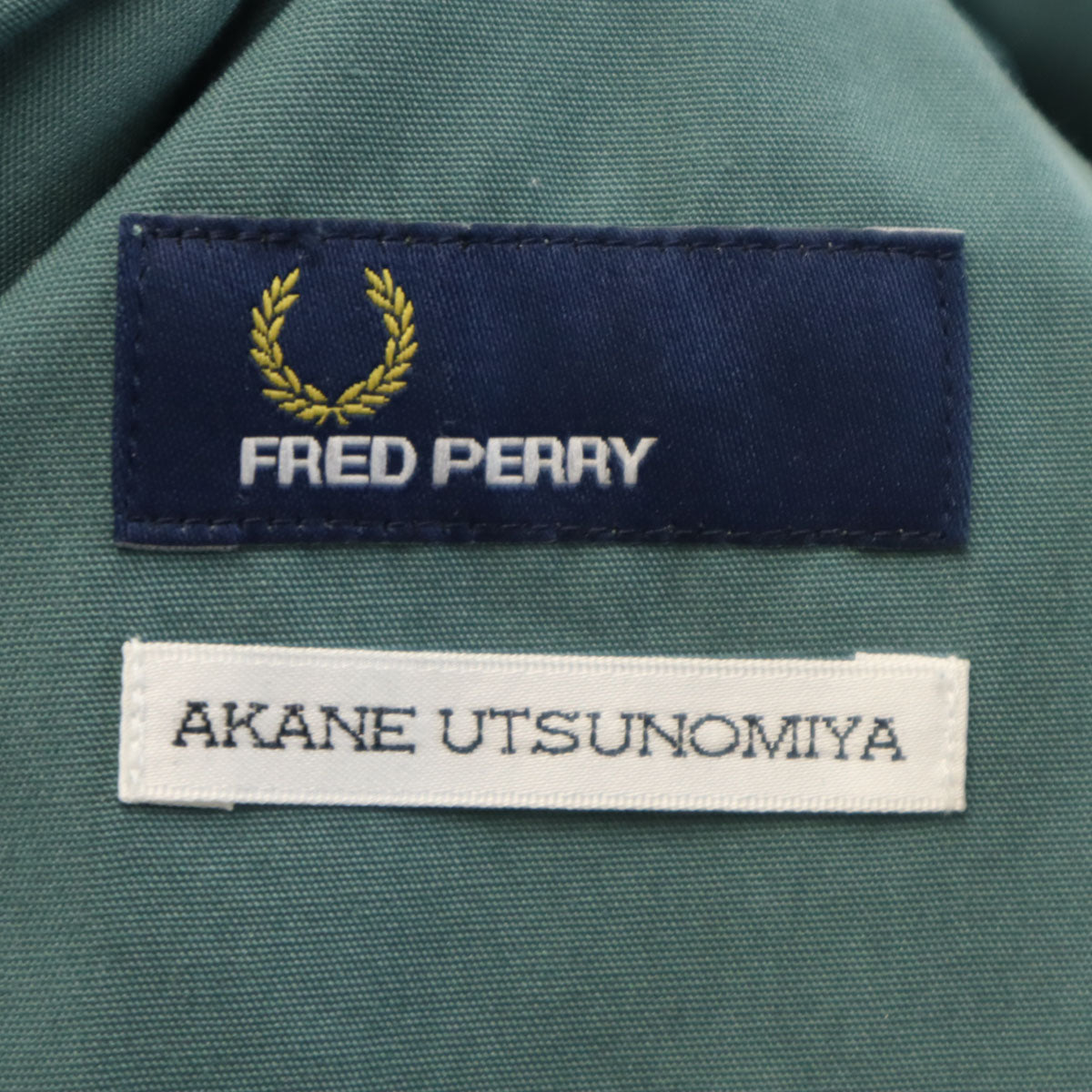 FRED PERRY フレッドペリー AKANE UTSUNOMIYA アカネウツノミヤ コラボ ミモレ丈 スカート F グリーン系 レディース
