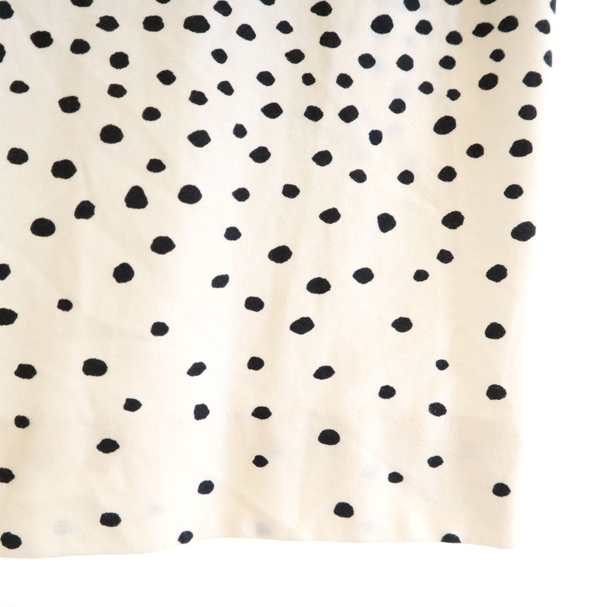 marimekko マリメッコ グラデーションドット柄 ミディ丈 フレアスカート 34 ブラック系 水玉 レディース
