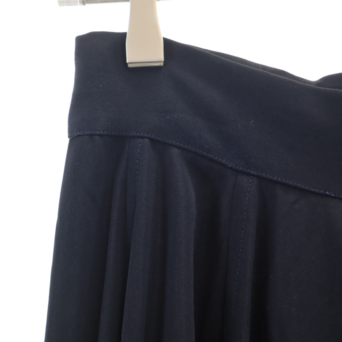 Yohji Yamamoto ヨウジヤマモト 日本製 ロング丈 フレアスカート SS ネイビー レディース