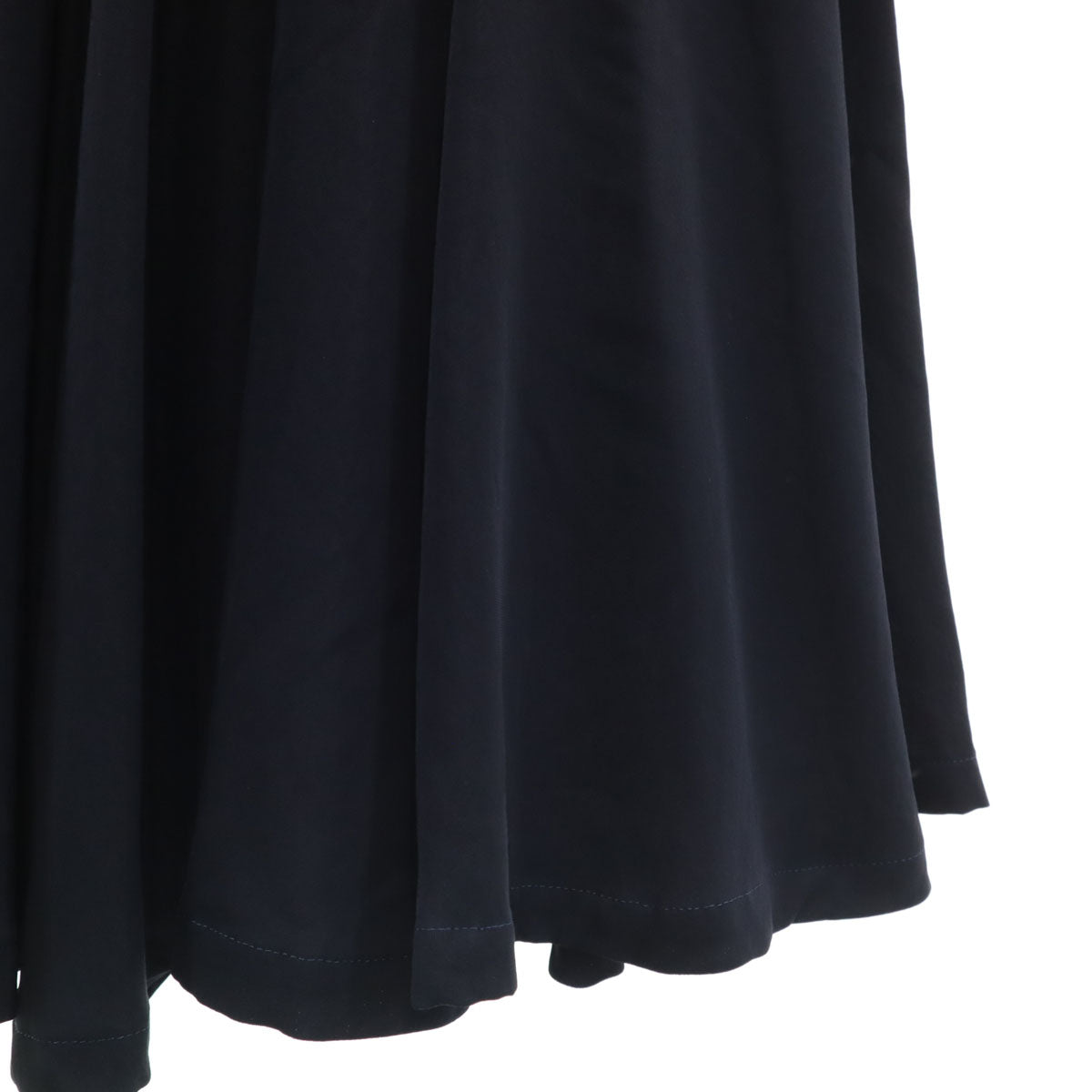 Yohji Yamamoto ヨウジヤマモト 日本製 ロング丈 フレアスカート SS ネイビー レディース