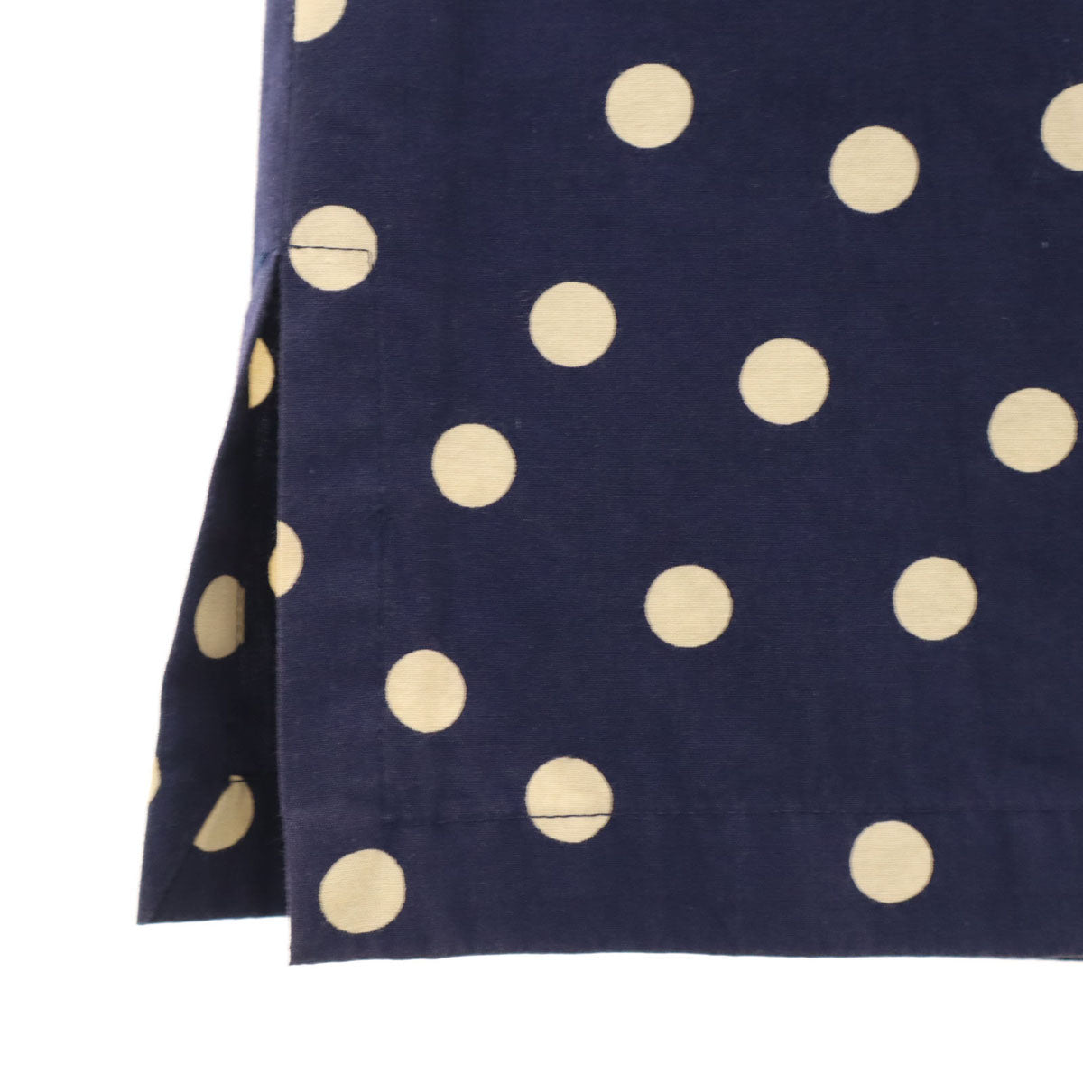 COMME des GARCONS コムデギャルソン 80s 90s オールド ドット柄 ミモレ丈 タイトスカート W62 ネイビー 水玉 レディース