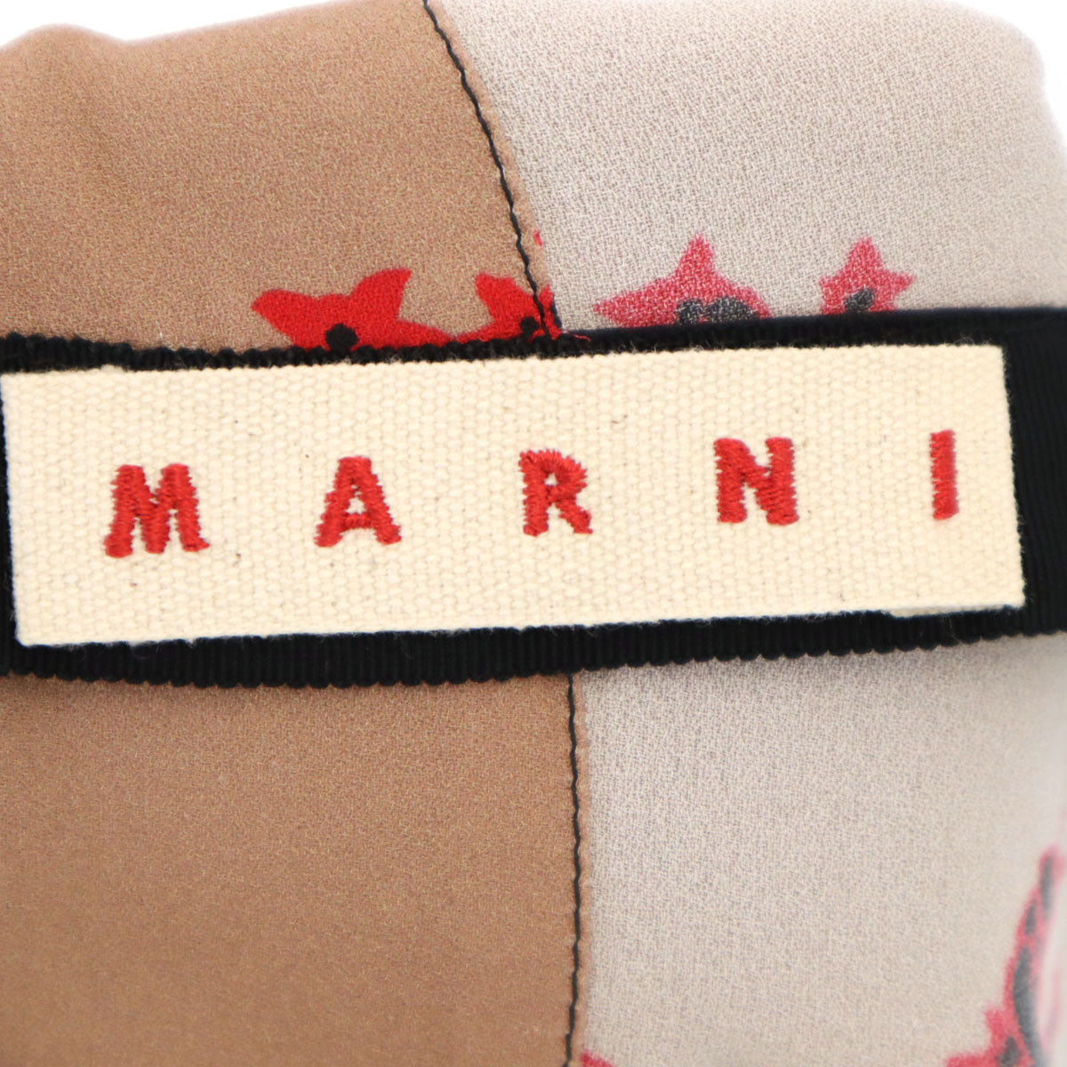 MARNI マルニ イタリア製 総柄 ミモレ丈 フレアスカート 36 ブラウン レディース