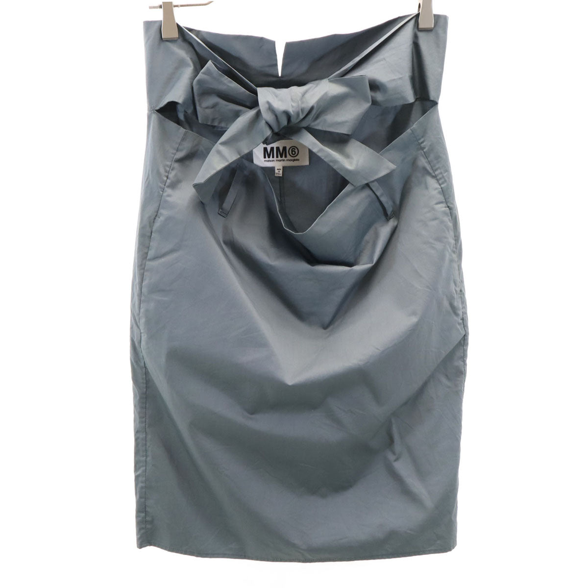 MM6 MAISON MARTIN MARGIELA エムエムシックス メゾンマルタンマルジェラ イタリア製 ミモレ丈 タイトスカート 38 グレー レディース