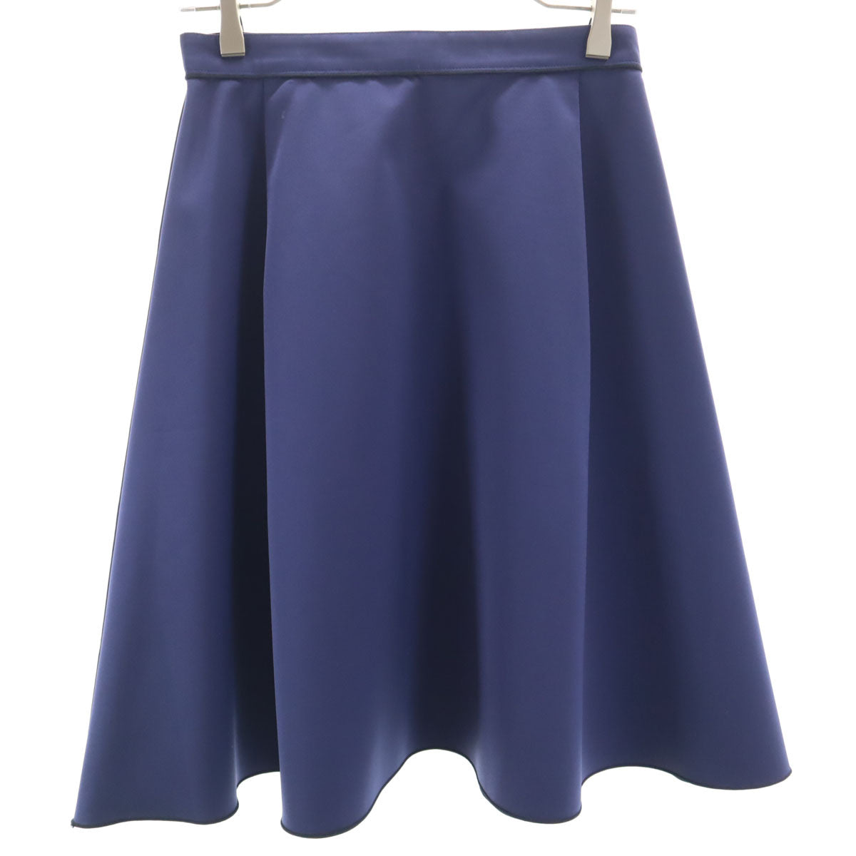 BLUE LABEL CRESTBRIDGE ブルーレーベルクレストブリッジ ミディ丈 フレアスカート 濃紺 レディース