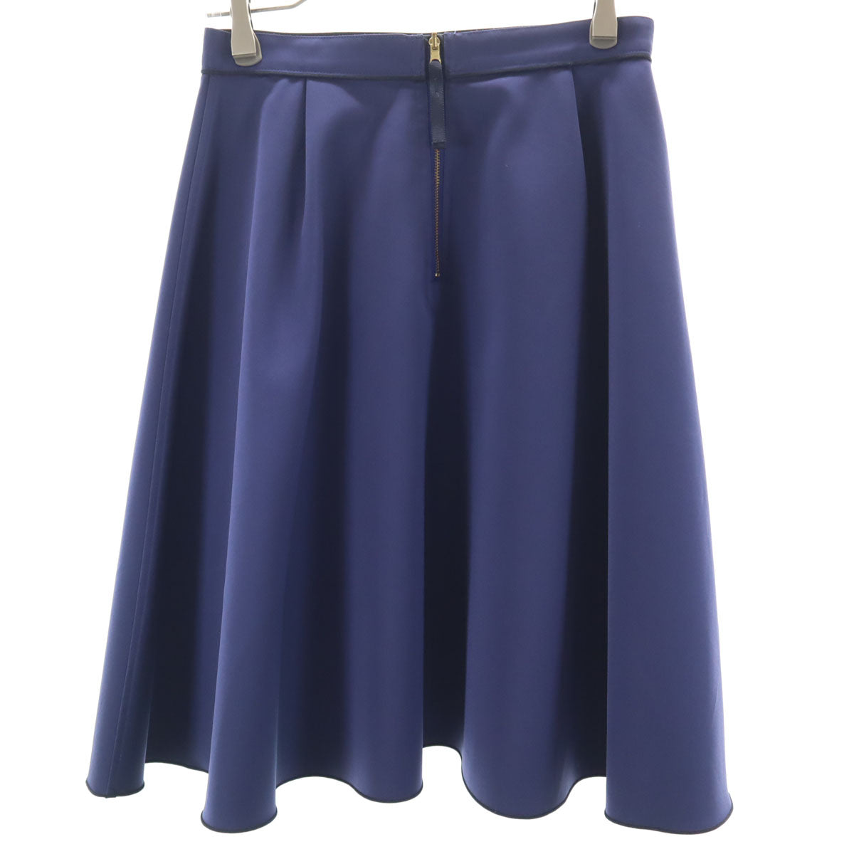 BLUE LABEL CRESTBRIDGE ブルーレーベルクレストブリッジ ミディ丈 フレアスカート 濃紺 レディース
