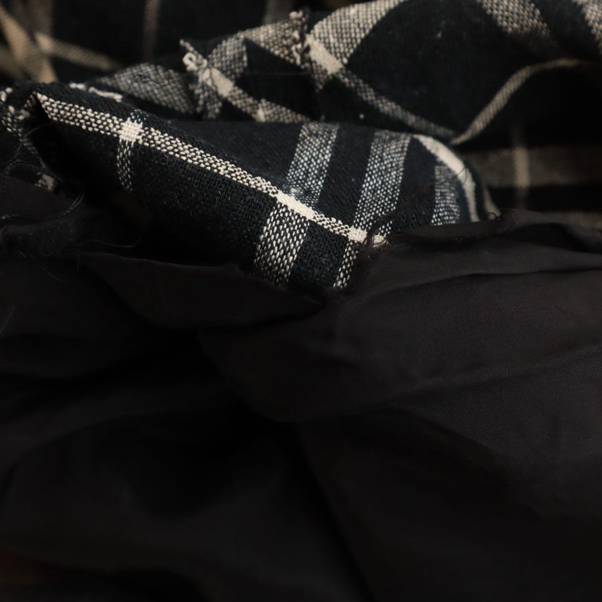 BURBERRY LONDON バーバリーロンドン チェック柄 膝丈スカート 42 ブラック 三陽商会 レディース