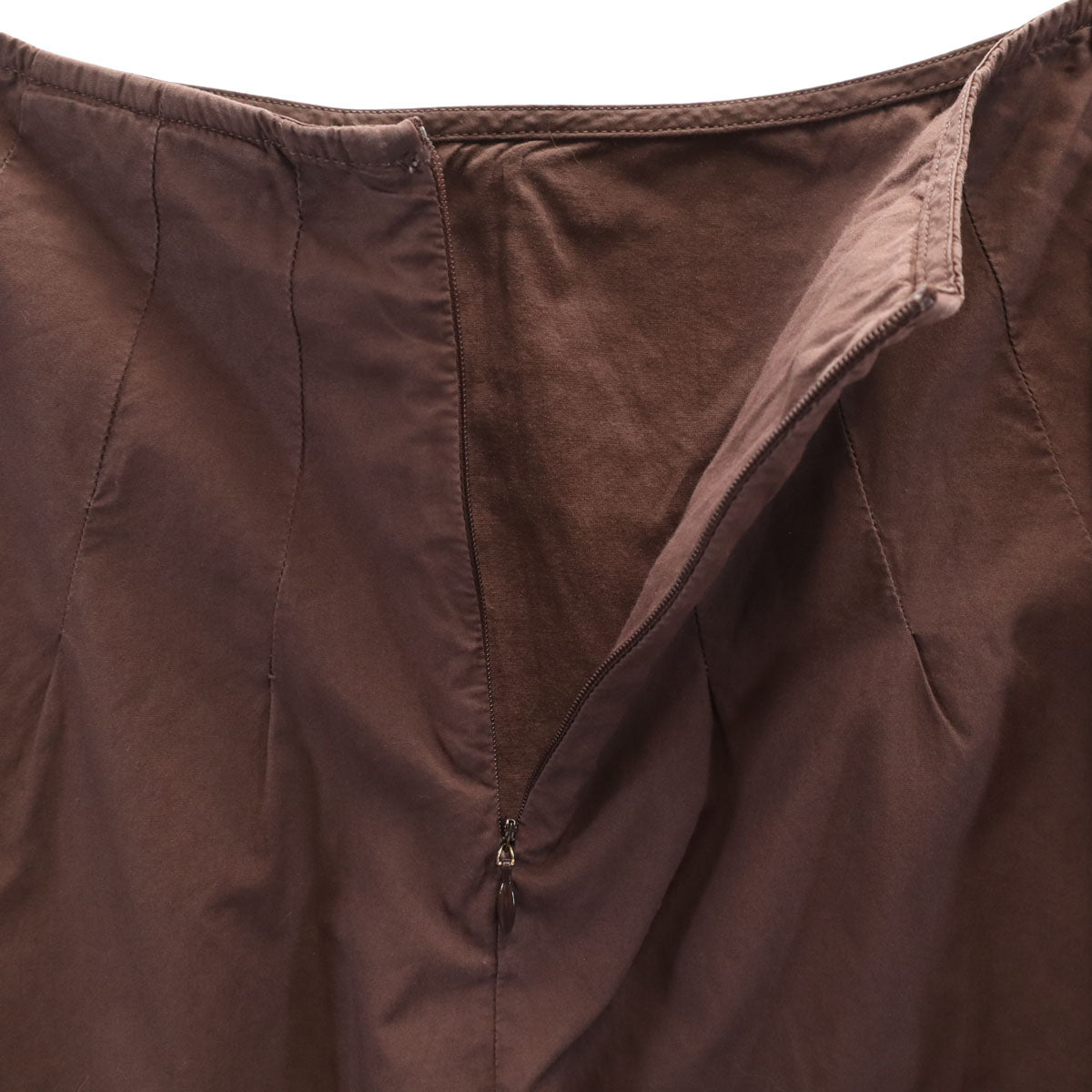 SPORTMAX スポーツマックス ミモレ丈 レイヤード フレアスカート 38 ブラウン レディース