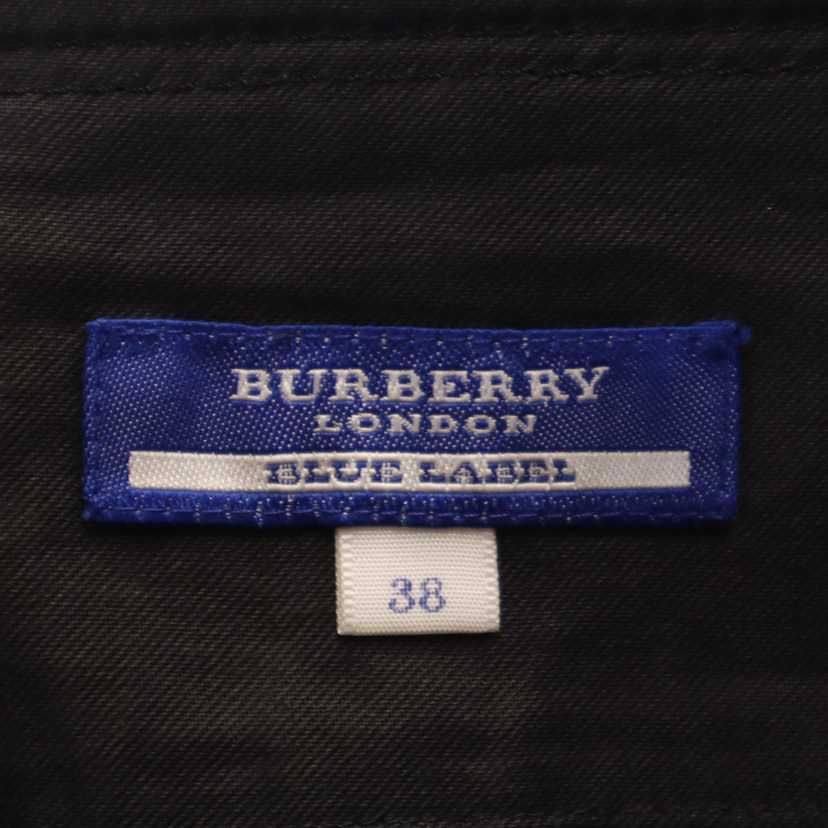 BURBERRY LONDON BLUE LABEL バーバリー ロンドン ブルーレーベル ミディ丈 タイトスカート 38 ブラック 三陽商会 レディース