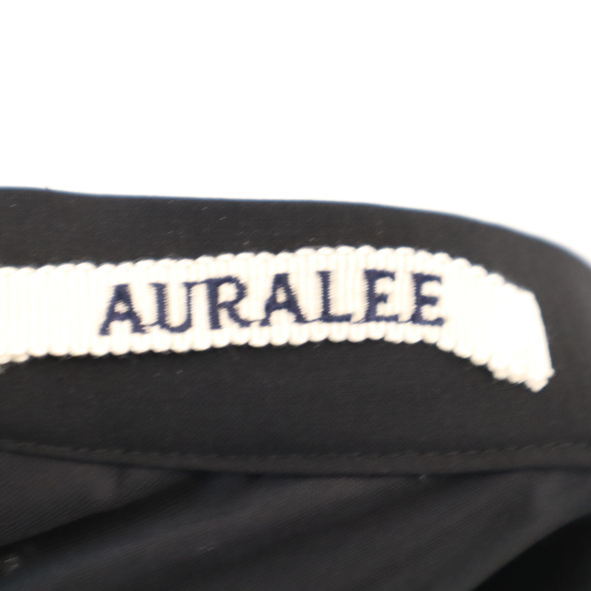 AURALEE オーラリー 日本製 ロング丈 プリーツスカート 1 ブラック レディース