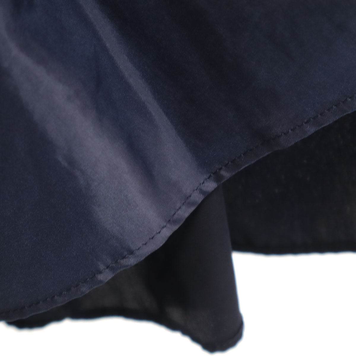 LANVIN en Bleu ランバンオンブルー ミモレ丈 ギャザースカート 38 ネイビー レディース