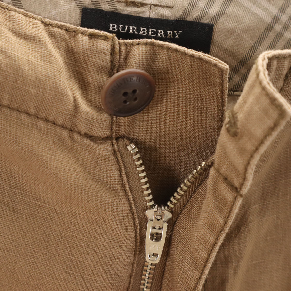 未使用 BURBERRY BLACK LABEL バーバリーブラックレーベル リネン カーゴショートパンツ 82 ブラウン 三陽商会 メンズ