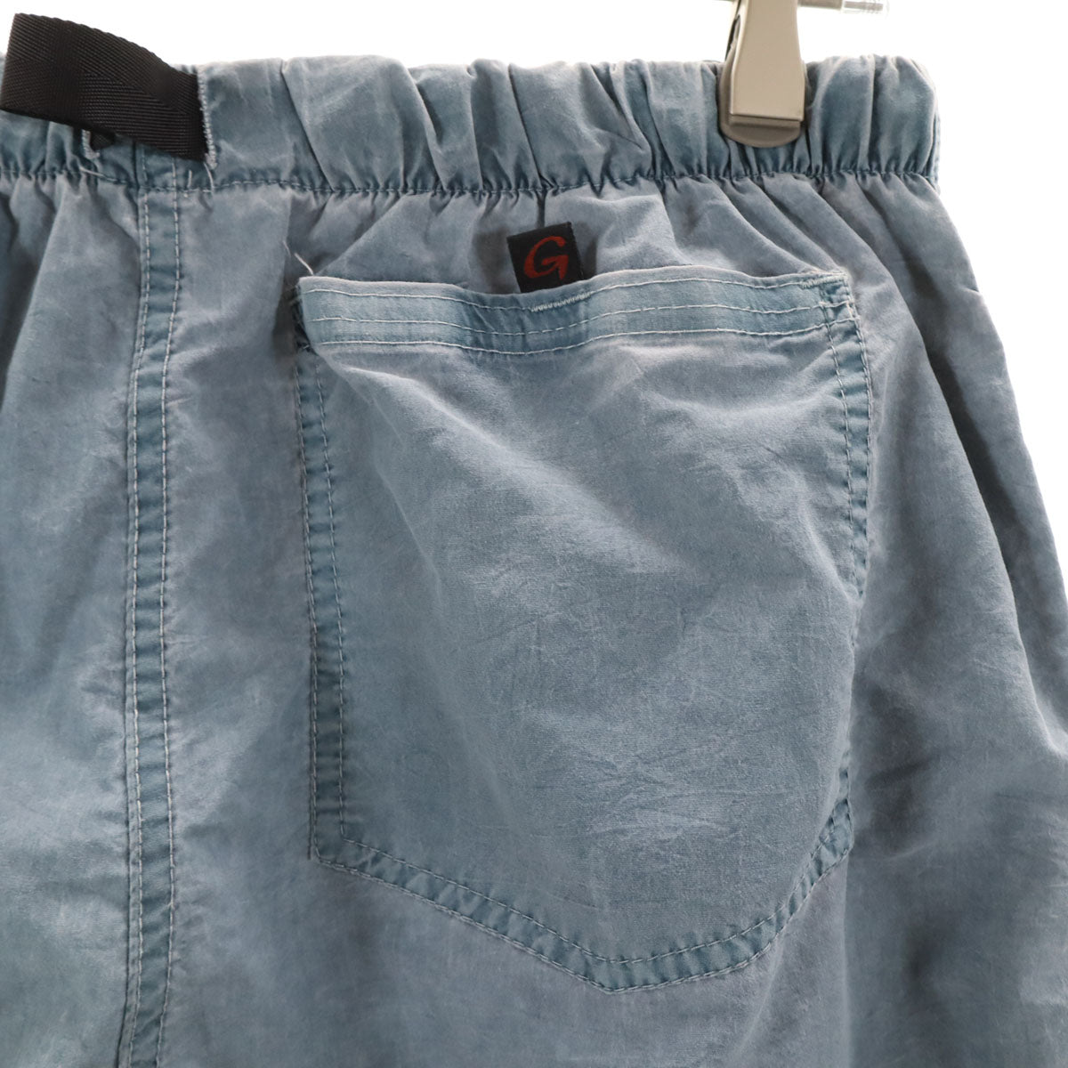 Gramicci グラミチ 90s USA製 オールド クライミングショートパンツ M ブルーグレー アウトドア メンズ