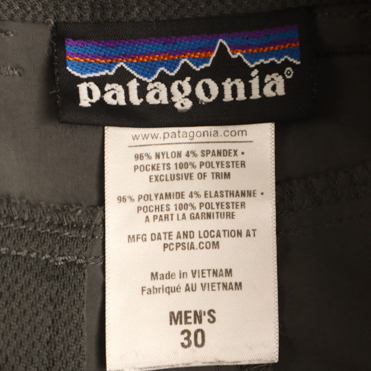 patagonia パタゴニア クロップドパンツ W30 チャコールグレー 55995SP12 アウトドア メンズ