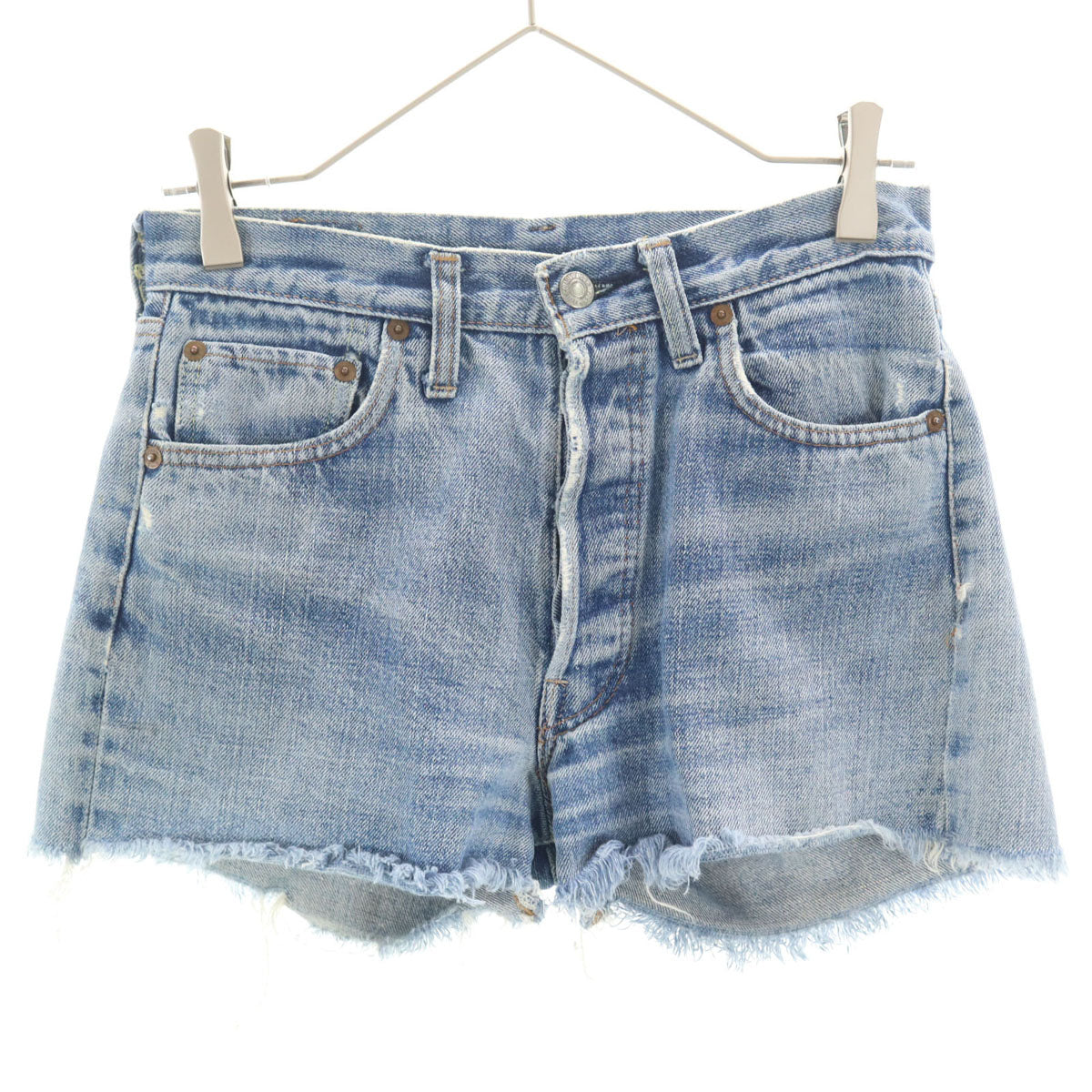 Levi's リーバイス 80s 501 ヴィンテージ デニムショートパンツ W29 ウォッシュブルー レディース