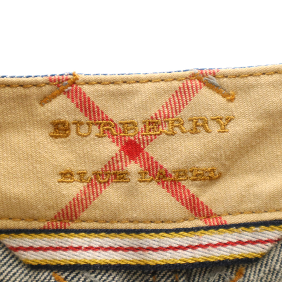 BURBERRY LONDON BLUE LABEL バーバリー ロンドン ブルーレーベル デニムショートパンツ W24 インディゴ 三陽商会 レディース