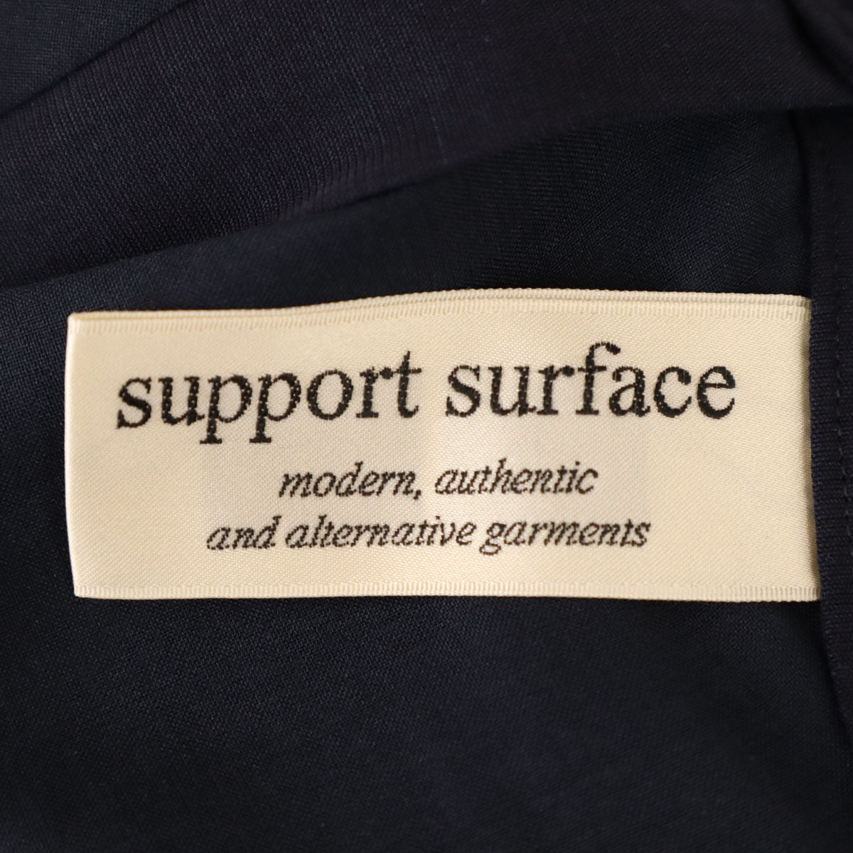 support surface サポート サーフェス 日本製 ロングスカート 1 ネイビー レディース