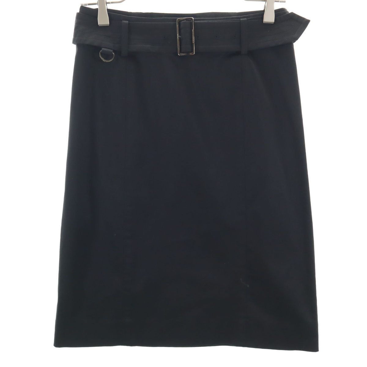 BURBERRY LONDON バーバリーロンドン ミディ丈 タイトスカート 36 ブラック 三陽商会 レディース