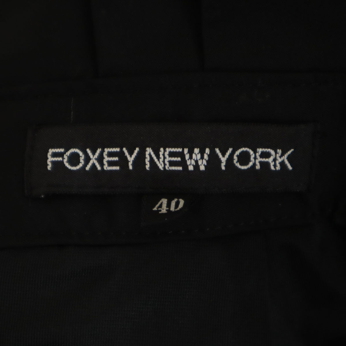 FOXEY NEW YORK フォクシーニューヨーク ミディ丈 バルーンスカート 40 ブラック レディース