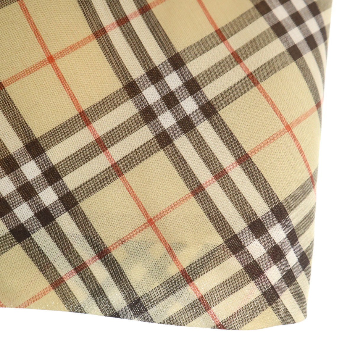 BURBERRY LONDON BLUE LABEL バーバリー ロンドン ブルーレーベル ノバチェック 膝丈スカート 36 ベージュ 三陽商会 レディース