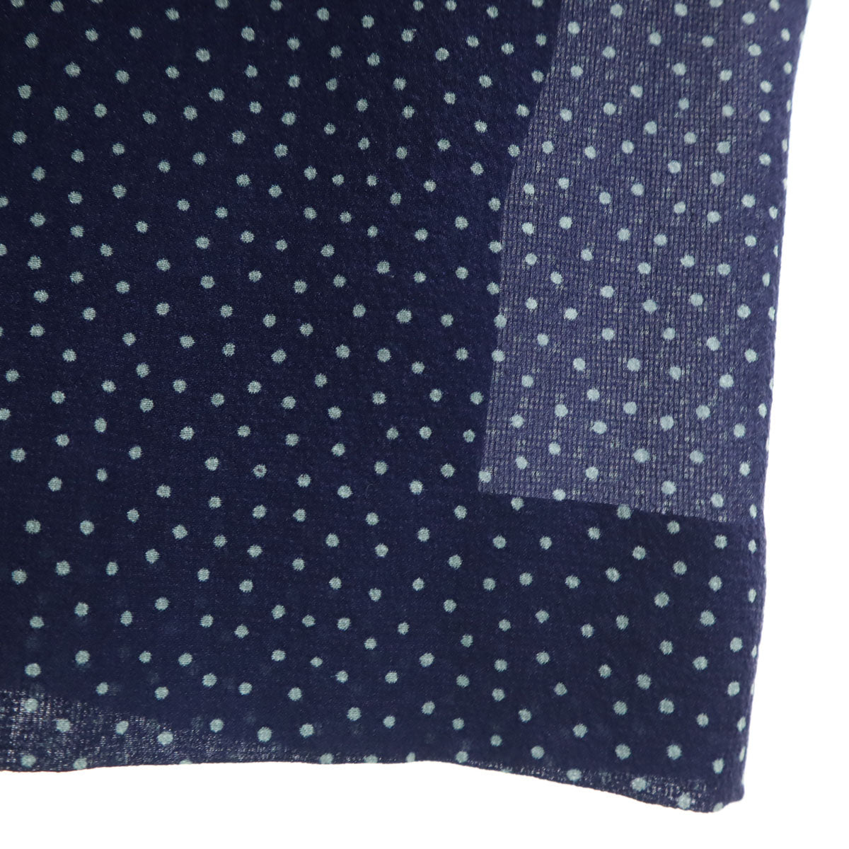 COMME des GARCONS コムデギャルソン 90s オールド ピンドット柄 ミモレ丈 ラップスカート ネイビー レディース