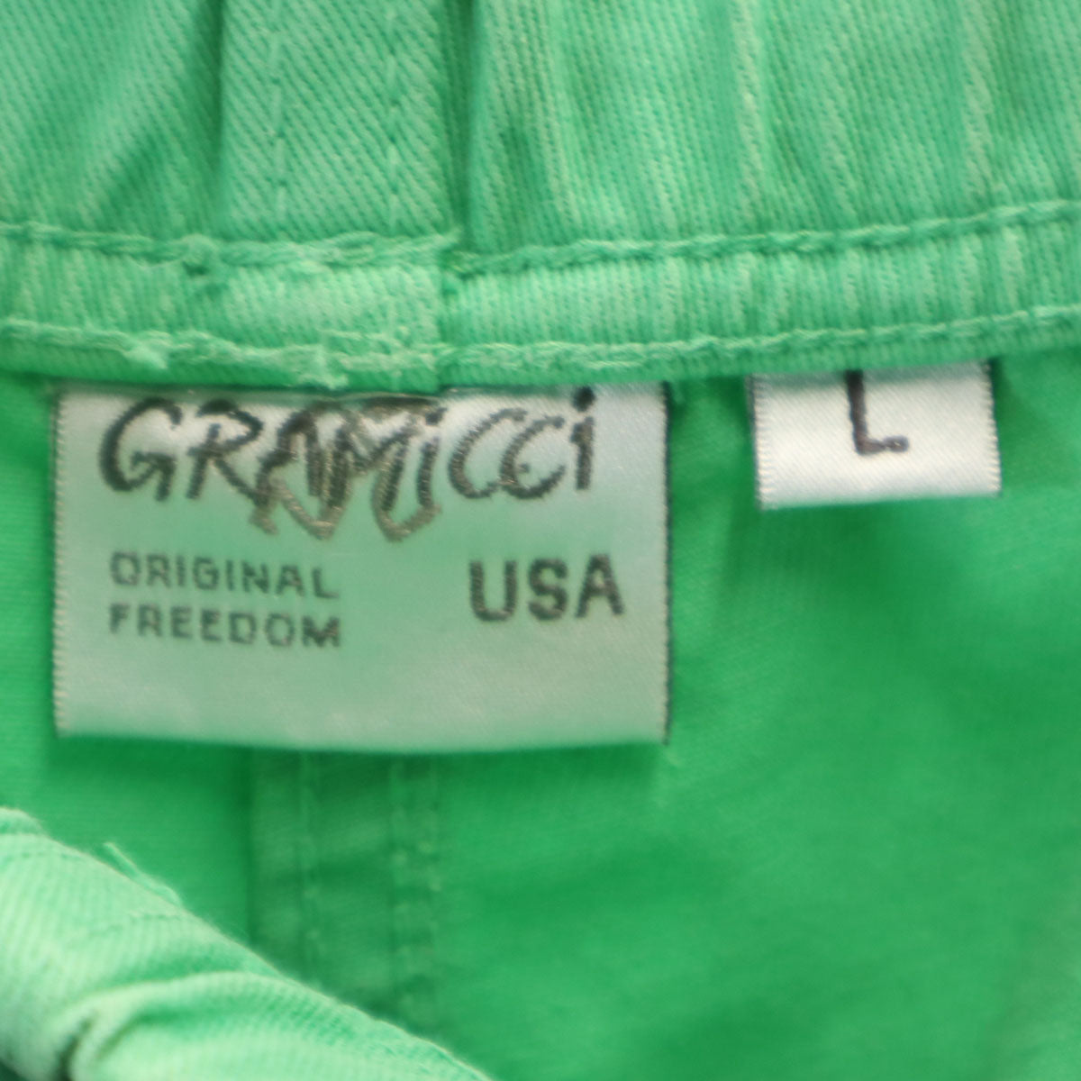 Gramicci グラミチ クライミングショートパンツ L 黄緑 アウトドア メンズ