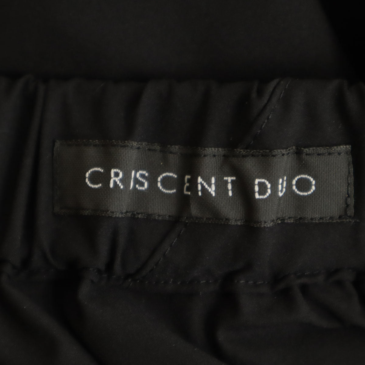 未使用 CRESCENT DUO クレッシェントデュオ 日本製 ワイド カーゴ アンクルパンツ M ブラック レディース