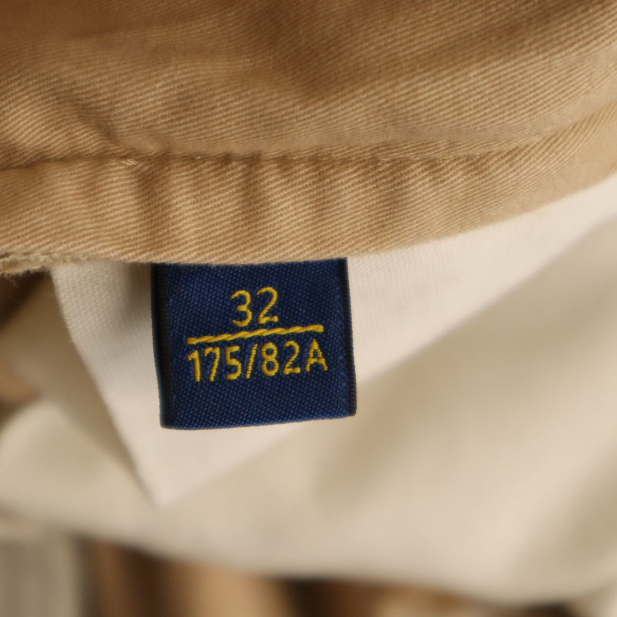 POLO RALPH LAUREN ポロラルフローレン ブルドッグ刺繍 チノショートパンツ W32 ベージュ メンズ