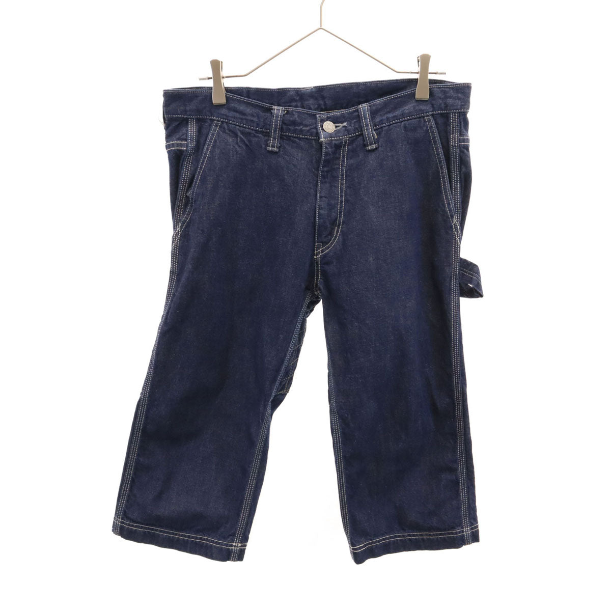 MOMOTARO JEANS 桃太郎ジーンズ 日本製 デニム ペインター ハーフパンツ W32 インディゴブルー メンズ