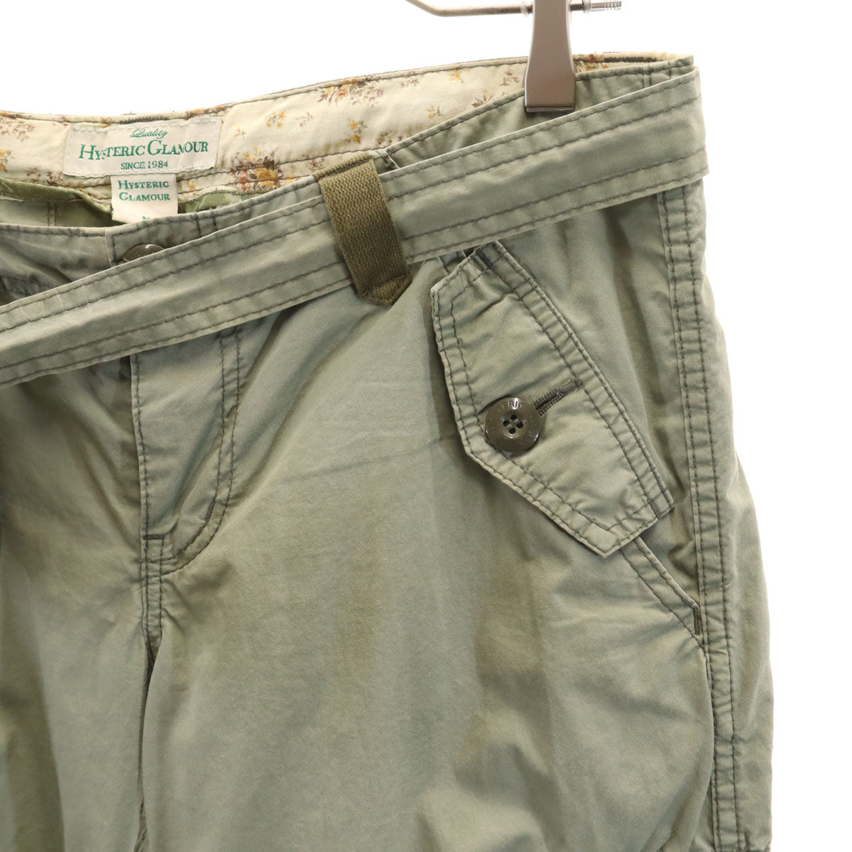 HYSTERIC GLAMOUR ヒステリックグラマー カーゴショートパンツ M オリーブ系 レディース