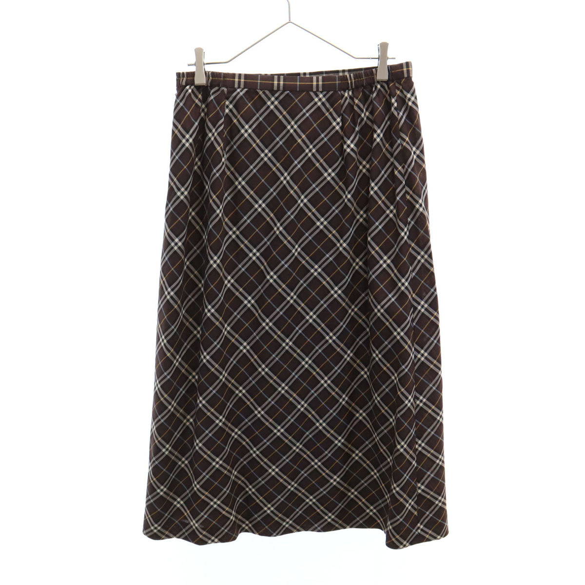 BURBERRY LONDON バーバリー ロンドン チェック柄 ロングスカート 15 ブラウン 三陽商会 レディース