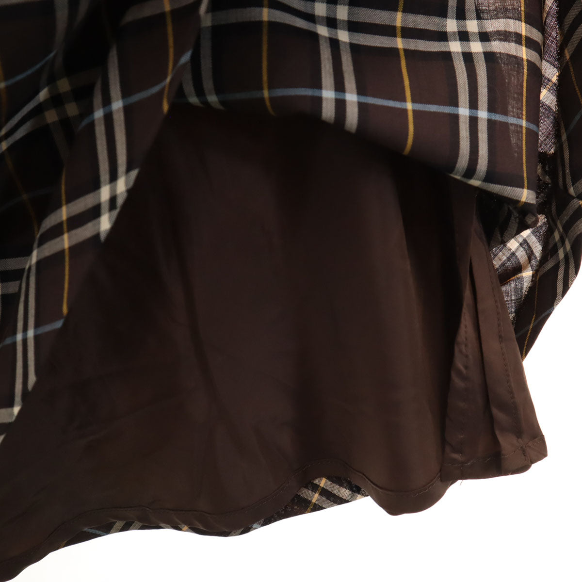 BURBERRY LONDON バーバリー ロンドン チェック柄 ロングスカート 15 ブラウン 三陽商会 レディース