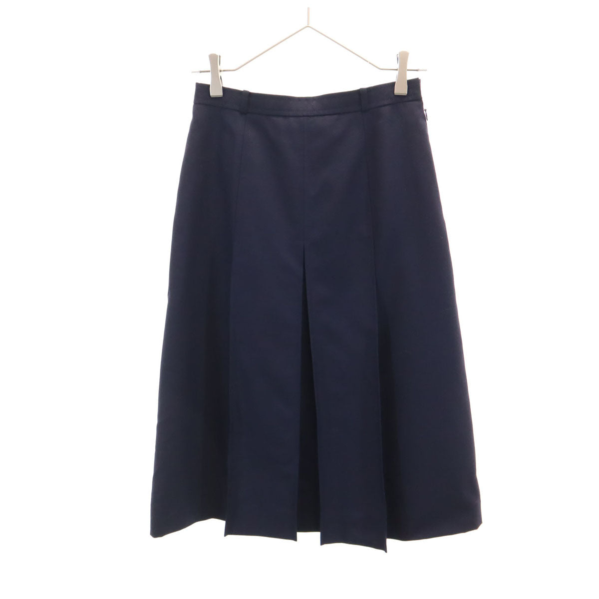 Burberrys バーバリーズ 90s ミモレ丈 プリーツスカート 11AB2 ネイビー レディース