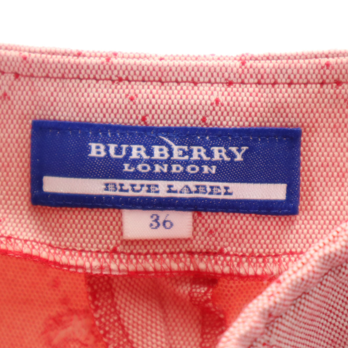 BURBERRY LONDON BLUE LABEL バーバリー ロンドン ブルーレーベル 三陽商会 ミディスカート 36 レッド系 レディース