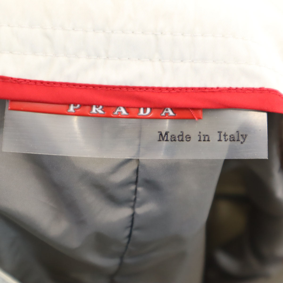 PRADA SPORTS プラダスポーツ イタリア製 ミディ丈 ラップスカート 38 アイボリー レディース