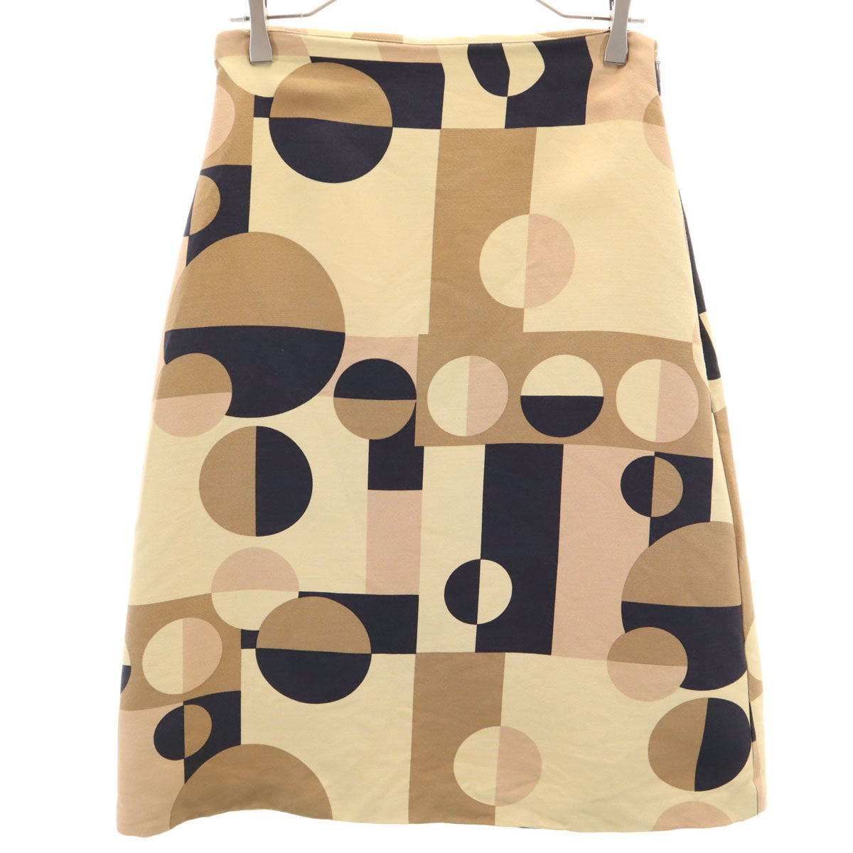 MARNI マルニ イタリア製 総柄 ミモレ丈スカート 42 ベージュ レディース
