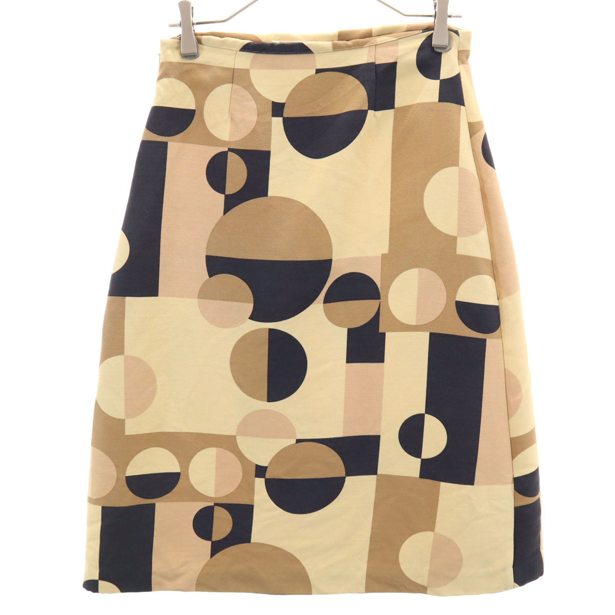 MARNI マルニ イタリア製 総柄 ミモレ丈スカート 42 ベージュ レディース