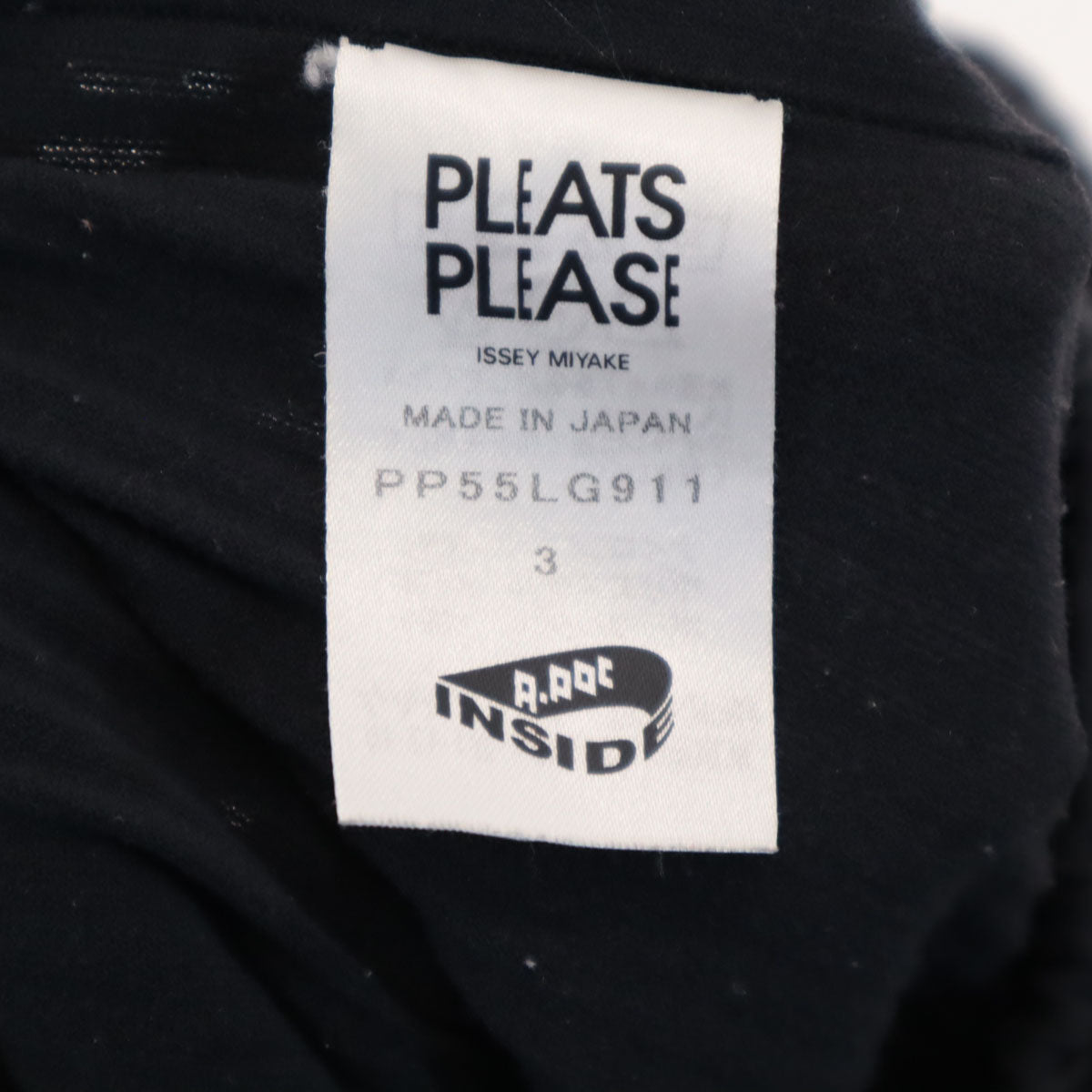 PLEATS PLEASE プリーツプリーズ 日本製 ミモレ丈 プリーツ タイトスカート 3 ブラック イッセイミヤケ レディース
