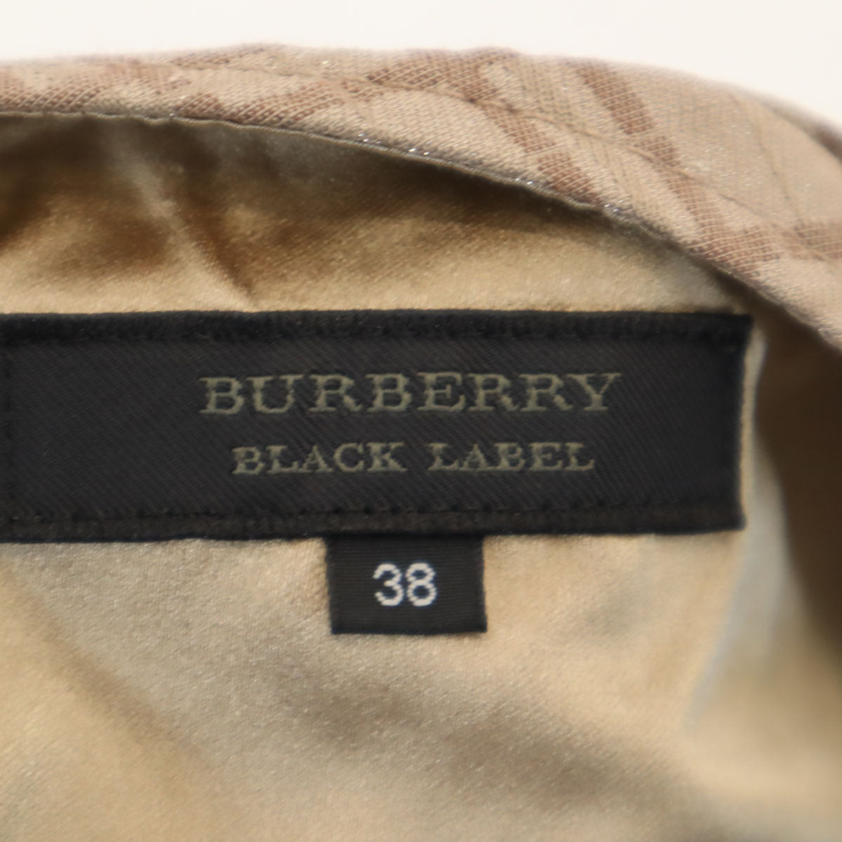 BURBERRY BLACK LABEL バーバリーブラックレーベル 日本製 チェック柄 ミニ丈 プリーツスカート 38 アッシュブラウン 三陽商会 レディース