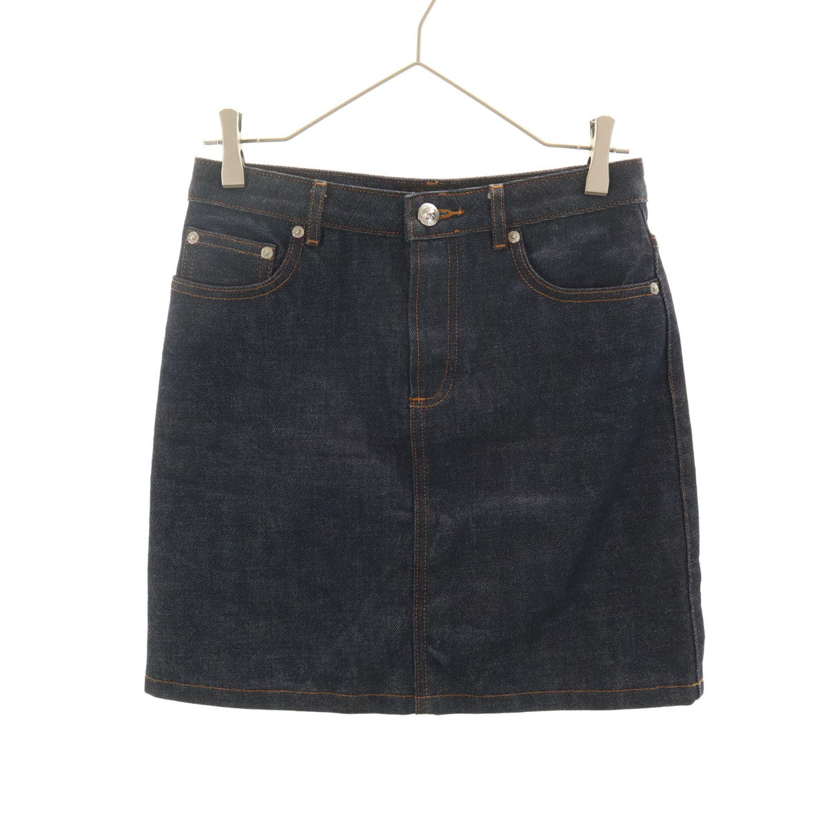 A.P.C. アーペーセー ミニ丈 デニムスカート 34 ブルー レディース
