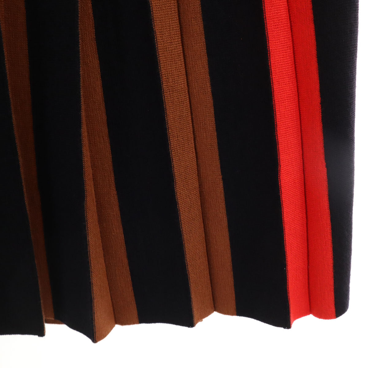 Paul Smith ポールスミス ロング丈 ニット プリーツスカート XL ブラック レディース