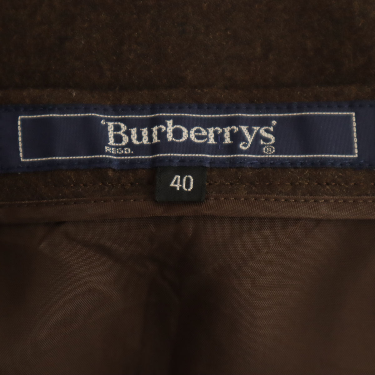 Burberrys バーバリーズ 90s オールド ミディ丈 タイトスカート 40 ブラウン 三陽商会 レディース