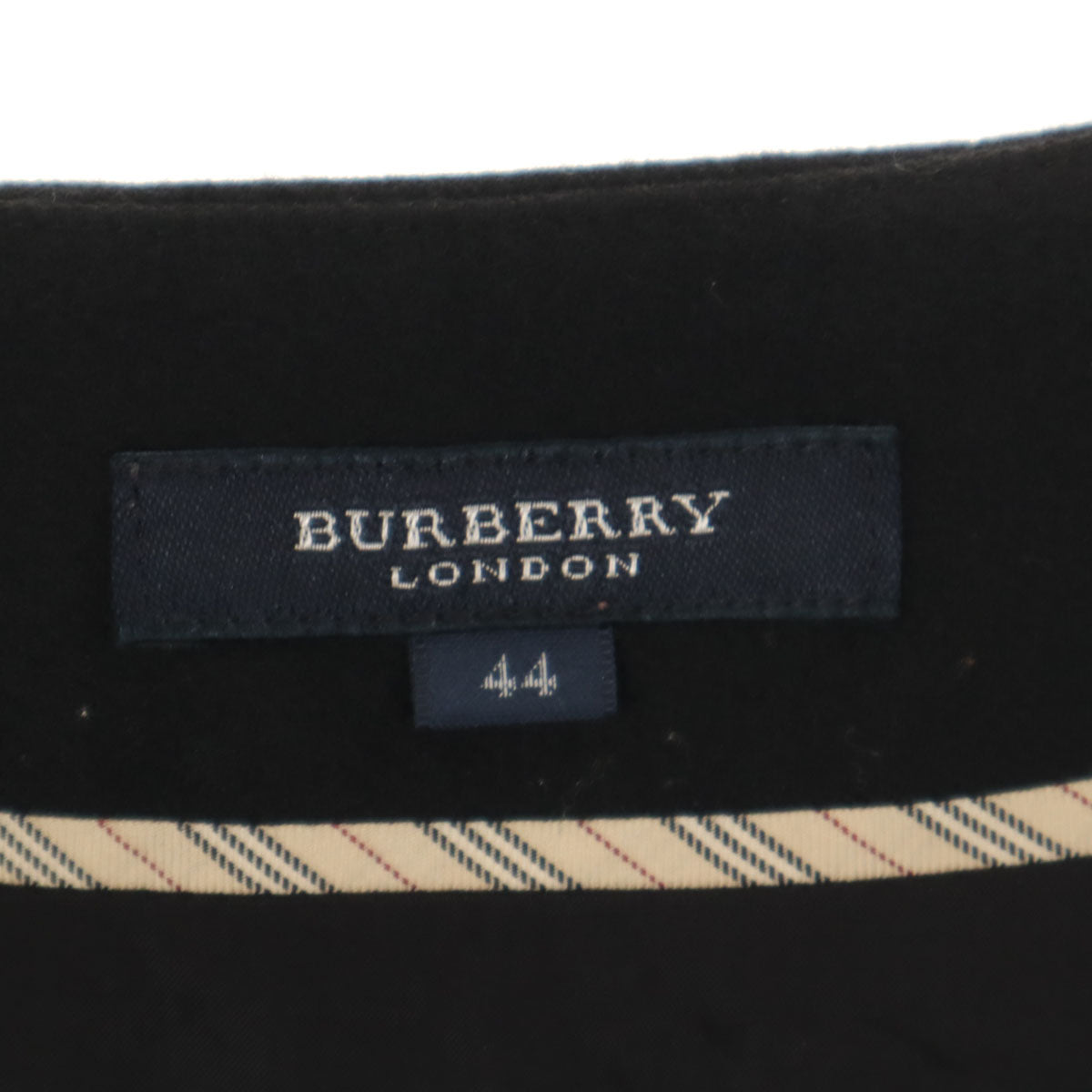BURBERRY LONDON バーバリーロンドン 日本製 ミディスカート 44 ブラック 三陽商会 レディース
