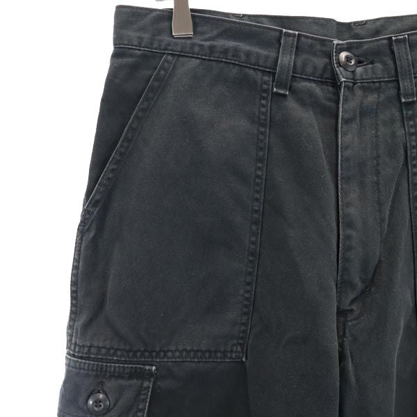 エドウィン 日本製 0977-01 カーゴショートパンツ L ブラック EDWIN メンズ